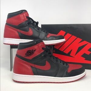 Nike Air Jordan 1 Retro High OG 2016 Banned Bred 555088-001 Men’s Shoes -Size 12